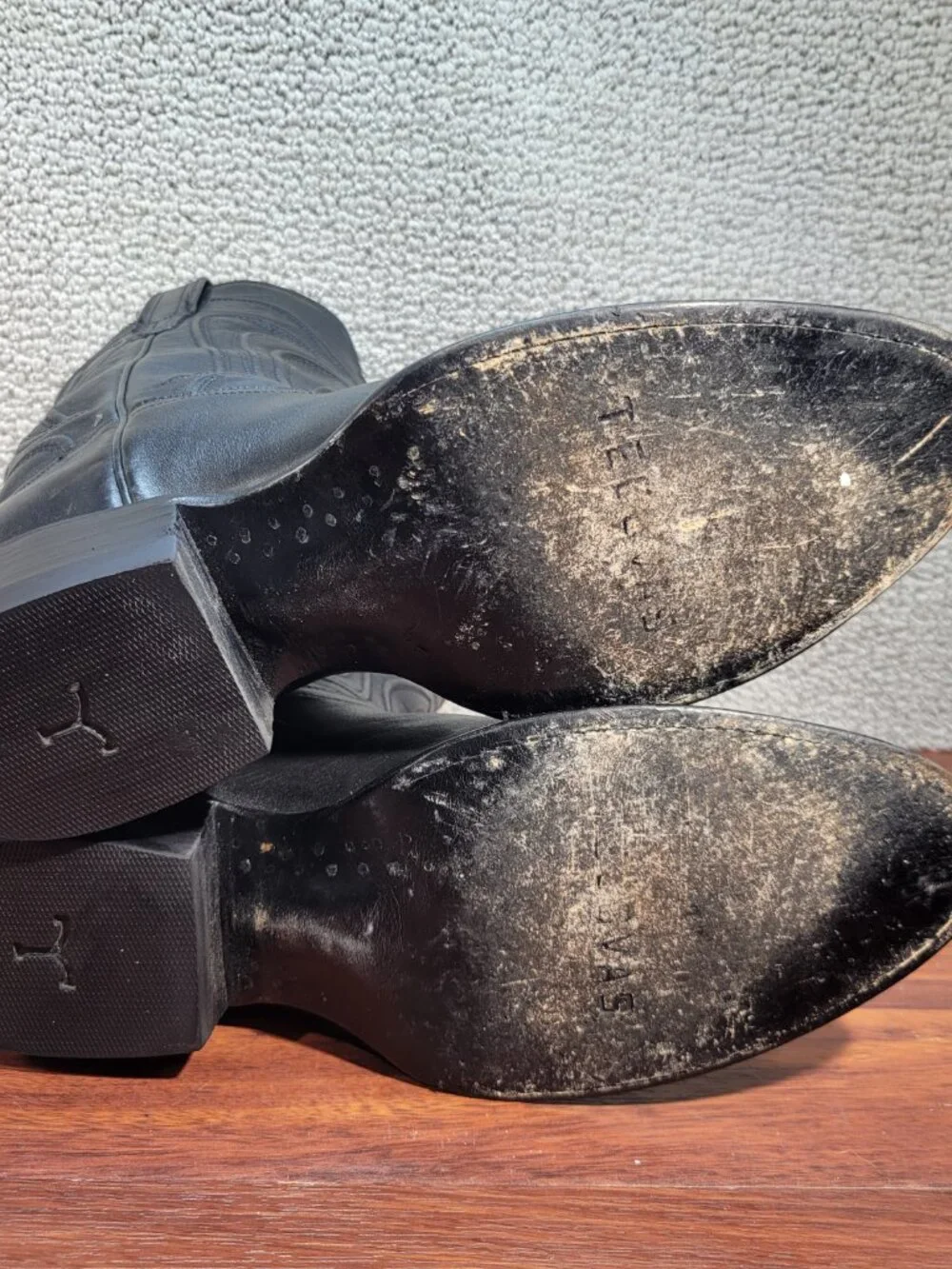 Tecovas The Cartwright Men's Size 11D Midnight Cowhide Cowboy Boots